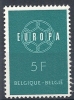 1959 EUROPA BELGIO 5 F MNH ** - 1959