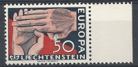 1962 EUROPA LIECHTENSTEIN BORDO FOGLIO MNH ** - 1962