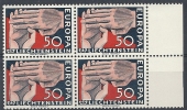 1962 EUROPA LIECHTENSTEIN QUARTINA MNH ** - 1962