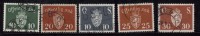 Norway Used Officials, 5 Diff., 1937, 1951, - Dienstzegels