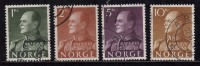 Norway Used 1958, King 4 Diff.,. - Usados