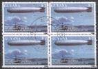 Guyana - Mi-Nr 2486 Viererblock Gestempelt / Bloc Of Four Used (A707) - Zeppelins