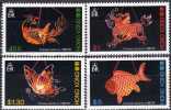 Chinesische Kultur 1984 Hongkong 431/4 ** 20€ Lampions Von China Fisch Phönix Einhorn Butterfly Set Of HONG KONG - Unused Stamps