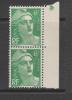 Yvert 884 ** Neuf Sans Charnière Mint Never Hinged En Paire - 1945-54 Marianne Of Gandon