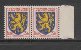 Yvert 903 ** Neuf Sans Charnière Mint Never Hinged En Paire - 1941-66 Armoiries Et Blasons