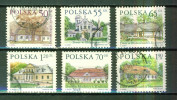 Architecture - Manoir De Lopusznej - POLOGNE - Oblegorku, Bronowicacht - N° 3432-3478-3479-3481-3550-3651 - 1997 - Used Stamps