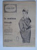 1960 - SUPPLEMENT ECHO DE LA MODE LE MANTEAU ECOSSAIS PATRON - Fashion