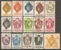 Liechtenstein 1920 Mi# 25-39 * MH - Definitives - Nuevos