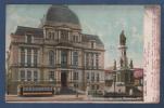 CP CITY HALL & SOLDIERS MONUMENT - PROVIDENCE R. I.  - 1906 - CANADIAN STAMPS QUE. - TRAMWAY - Providence