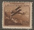 Liechtenstein 1930 Mi# 110 * MH - Airplane Above Vaduz Castle - Nuevos