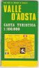 PAW/34 Carta Turistica - VALLE D´AOSTA Con Piste E Impianti Di Risalita/sci 1973 - Mapas Topográficas