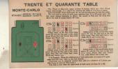 TRENTE ET QUARANTE TABLE - Cartes à Jouer