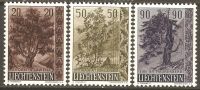 Liechtenstein 1958 Mi# 371-373 ** MNH - Native Trees And Shrubs (II) - Neufs