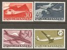 Liechtenstein 1960 Mi# 391-394 ** MNH - 30th Anniv. Of Liechtenstein’s Air Post Stamps / Planes - Unused Stamps