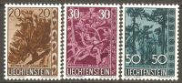 Liechtenstein 1960 Mi# 399-401 ** MNH - Native Trees And Shrubs (IV) - Unused Stamps