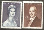 Liechtenstein 1960 Mi# 402-403 ** MNH - Princess Gina / Prince Franz Joseph II - Nuevos