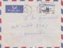 ABIDJAN R.P - COTE D´IVOIRE - 1957 - COLONIES FRANCAISES - Afrique - Avion - Lettre - Marcophilie - Brieven En Documenten