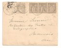 Lettre -  OISE - SENLIS - Càd/Bande De 3 Du N°87+N°107 - Mixte - 1914 - Tardif - Storia Postale