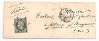 Lettre - SEINE - PARIS - Etoile Muette S/N°10 Présidence + Càd De Route - 1854 - TTTB - 1852 Luis-Napoléon