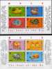 New Year Pig And Ox Hongkong 785/8, Blocks 34+45 ** 25€ China Neujahr 1995 Jahr Schwein/Ochsen Blocs Sheets Bf HONG KONG - Hojas Bloque