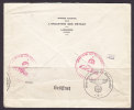 Switzerland Luftpost Par Avion Label L'INDUSTRIE DES MÉTAUX Lausanne 1943 Cover Geöffnet Oberkommando Wehrmacht Censor - Brieven En Documenten