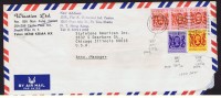 1986   Air Mail Letter To USA   $1.00 X 3, $0.20, $0.10 - Covers & Documents