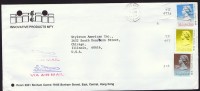 1989     Air Mail Letter To USA   $1.80, $1.00, $0.60  All  Undated - Brieven En Documenten