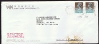 1990     Air Mail Letter To USA   $1.80 X 2  (both Dated 1989) - Briefe U. Dokumente