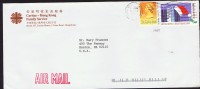 1992     Air Mail Letter To USA   $0.5 (dated 1989  Christmas $1.80 - Brieven En Documenten