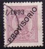 1892  D. Luis ! «PROVISORIO 1893»  Perf 11,5  Reis  25 - Gebraucht