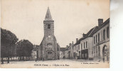 89 - VERON / EGLISE ET LA PLACE - Veron