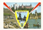 Cp, Espagne, Madrid, Multi-Vues, Voyagée 1970 - Madrid