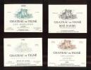 Lot De 5 étiquettes Vin D'Anjou - Chateau De Tigné -  Vignes De Gérard Depardieu  (49) - Collections & Sets