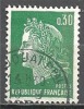 1 W Valeur Oblitérée,used - FRANCE - YT Nr 1611b * 1970 - N° 3-62 - 1967-1970 Marianne (Cheffer)