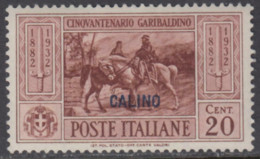 EGEO - CALIMNO - GARIBALDI N. 18 - Cv 70 Euro - GOMMA INTEGRA - MNH** - LUXUS POSTFRISCH - Aegean (Calino)