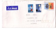 GOOD AUSTRALIA Postal Cover To ESTONIA 2002 - Good Stamped: Lighthouses - Brieven En Documenten