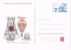 Entero Postal PRAHA 1988. Globus, Globo, Ballon Monté - Cartes Postales