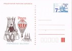 Entero Postal PRAHA 1988. Globus, Globo, Ballon Monté - Ansichtskarten