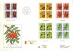 Switzerland, Pro Juventute1975,Flowers- In 4-er Blocks, Special Edition,numbered FDC,nr1335.,aufl. 2000 - Brieven En Documenten