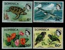 (001) Dominica  Animals / Flowers / Birds / Fish / Flora And Fauna / 38c Is Hinged  ** / Mnh  296-99 - Dominique (1978-...)