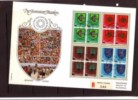 Switzerland, Pro Juventute1980. Coat Of Arms, ,4-er Blocks,  Special Edition, FDC, - Covers & Documents