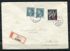 Bohemia & Moravia/Czechoslovakia 1943 Cover Registered (MiF) - Brieven En Documenten