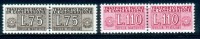 ITALIA Repubblica 1955 Pacchi In Concessione ** MNH Stelle 75-110 Lire Ben Centrati Qualità Lusso Firmati Enzo Diena - Colis-concession