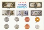 Japan, Coin Money On C1990s Vintage Postcard - Coins (pictures)