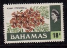 Bahamas Used 1971, 18c Royal Poinciana, Flowers - 1963-1973 Ministerial Government