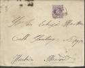 CC CON MAT CARTERIA AYLLON SEGOVIA SOBRE SELLO ALFONSO XIII  CADETE 16 CTS AL DORSO MAT SEGOVIA Y MADRID 1904 - Storia Postale