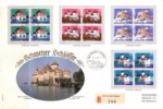 Switzerland, Pro Patria,1978. Castles, In 4-er Blocks, Special Edition FDC, - Lettres & Documents