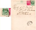 Orange River Colony-Scotland Uprated, With Cape Of Good Hope Postage Stamp, Postal Card 1903 - Kap Der Guten Hoffnung (1853-1904)