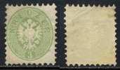 AUTRICHE / 1863 # 28 - 3 K. VERT * / COTE 250.00 EURO (T798) - Neufs