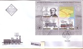 BULGARIA / Bulgarie /Bulgarien 2011  145 Years Of The First Railway Line Rousse-Varna  S/S- FDC - FDC